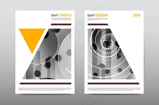 灰色背景手册封面设计图片