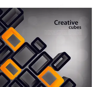 创意科技立体背景矢量素材