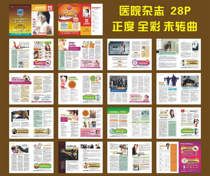 正度全彩杂志图片cdr矢量模版下载