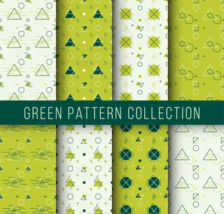 16款扁平化小清新卡通花纹无缝背景