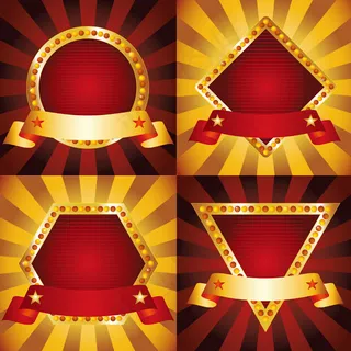 几何图形放射性背景矢量素材