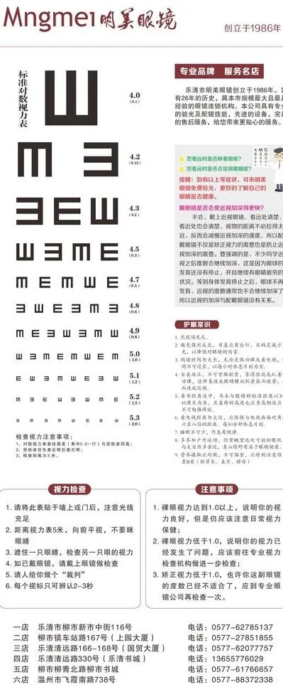 视力表图片cdr矢量模版下载