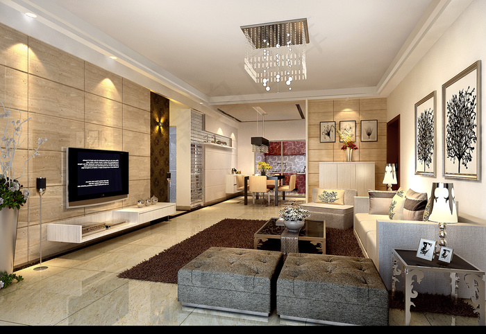 别墅设计豪华室内客厅设计