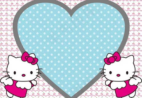 粉可爱hello kitty相框图...
