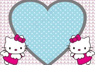 粉可爱hello kitty相框图...
