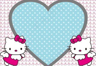 粉可爱hello kitty相框图...