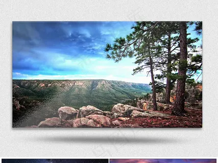 唯美星空晚霞意境移轴延时摄影2K