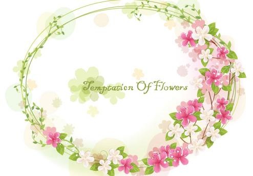 韩国植物装饰边框矢量图28