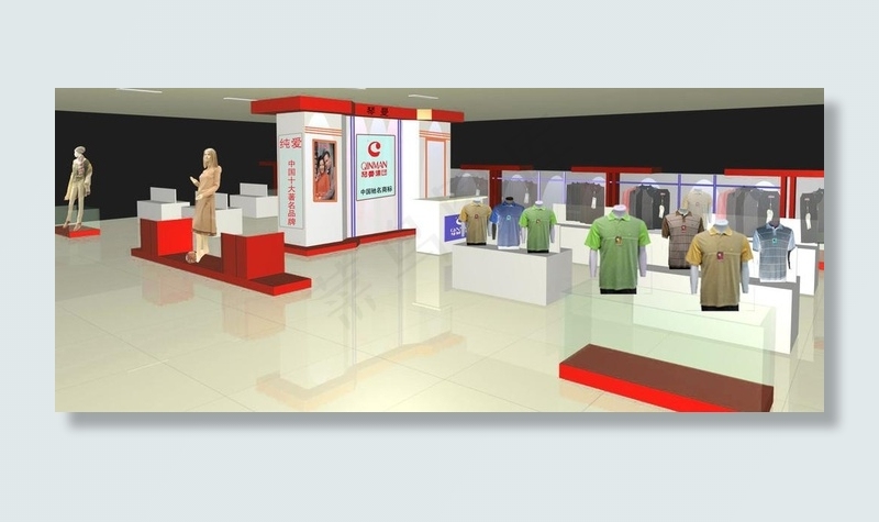 琴曼专柜效果图图片