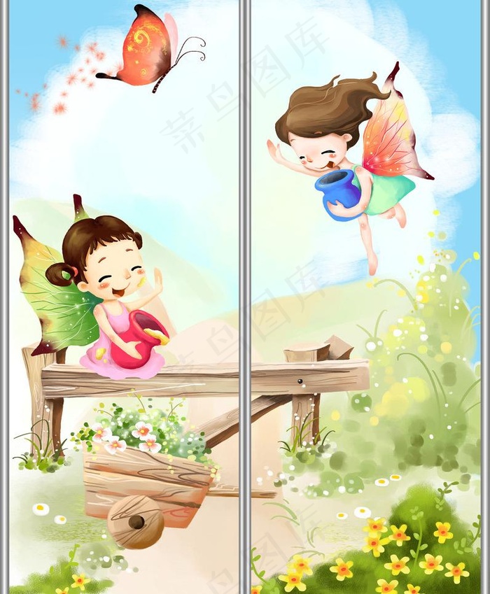 移门图案图片(4134X5315(DPI:300))psd模版下载