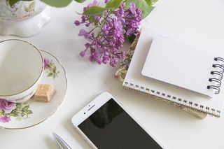 简约小清新文艺风插花静物摆拍背景