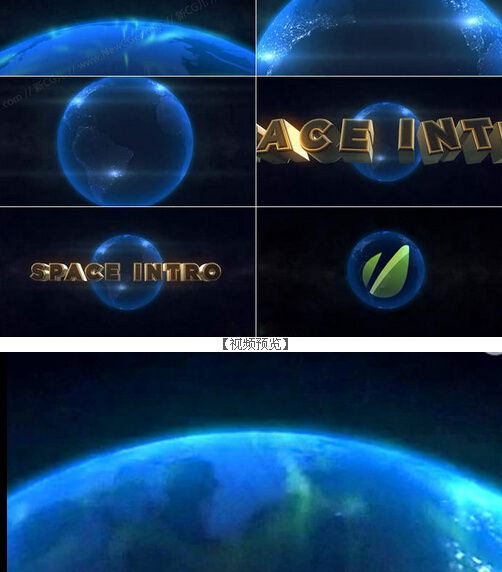 地球AE模板LOGO演绎