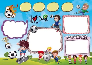 快乐足球手抄报电子报