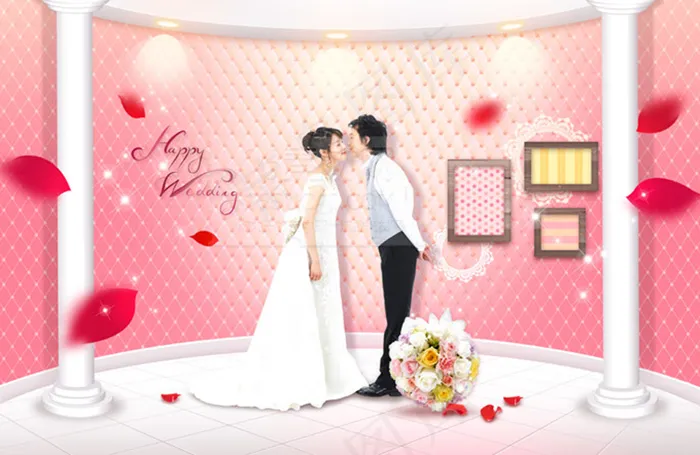 浪漫婚礼图片PSD(5200X3380(DPI:300))psd模版下载