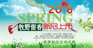 淘宝2016年新春新品上市促销海报