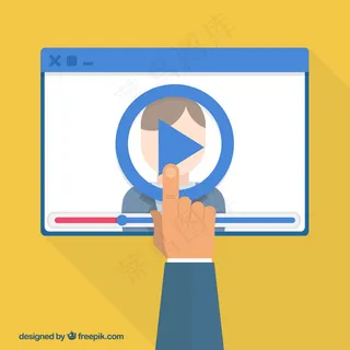 平面设计中的视频播放器
