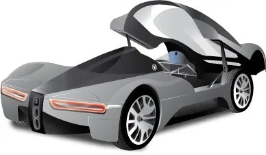 玛莎拉蒂鸟笼ai矢量模版下载