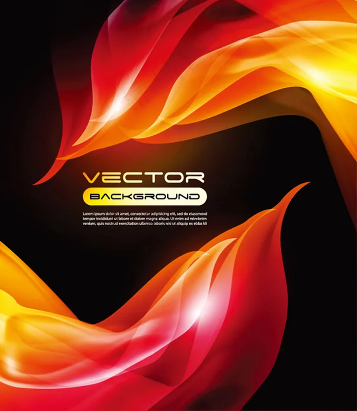 梦幻火焰背景矢量素材下载ai矢量模版下载