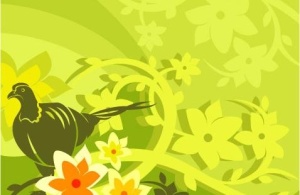 精美时尚植物花纹背景矢量素材082