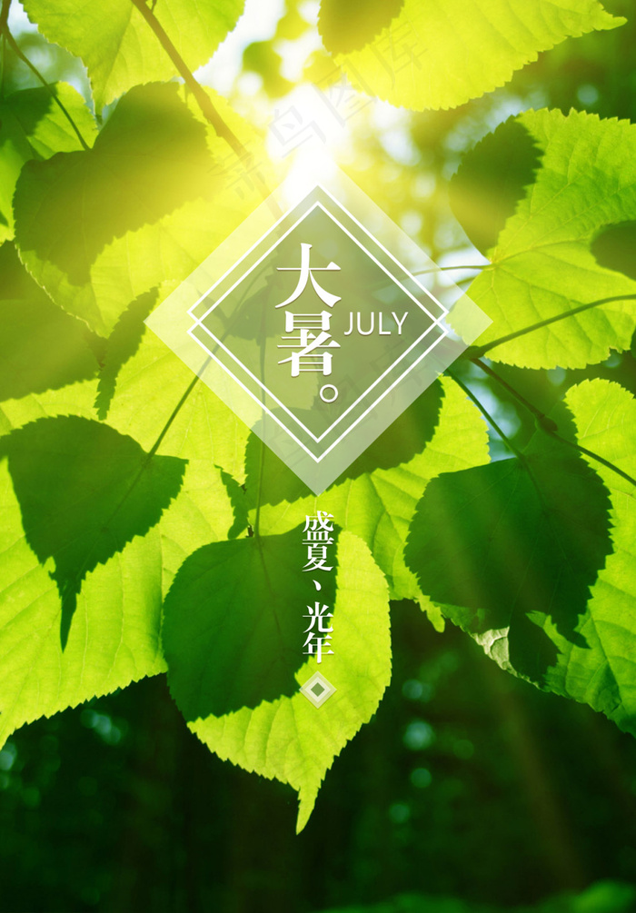 大暑APP开机页面(1242X1784(DPI:72))psd模版下载
