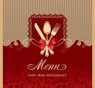 欧式花纹菜单封面设计图片