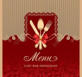 欧式花纹菜单封面设计图片