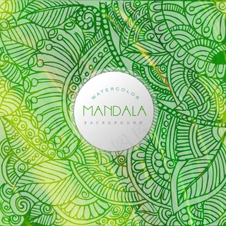 绿色背景矢量图