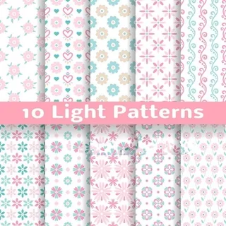 小清新碎花背景图案（1）