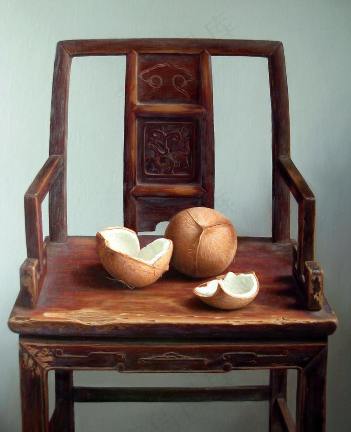 静物画椰子图片