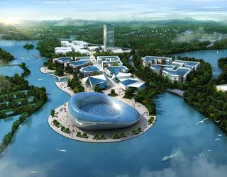 宜兴环科新城*公园规划效果图