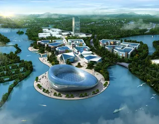 宜兴环科新城*公园规划效果图