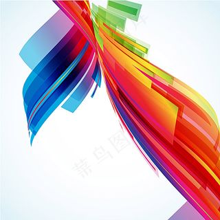 梦幻炫彩花纹背景