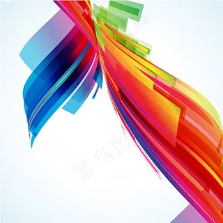 梦幻炫彩花纹背景