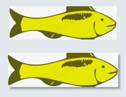 格林鱼矢量图像