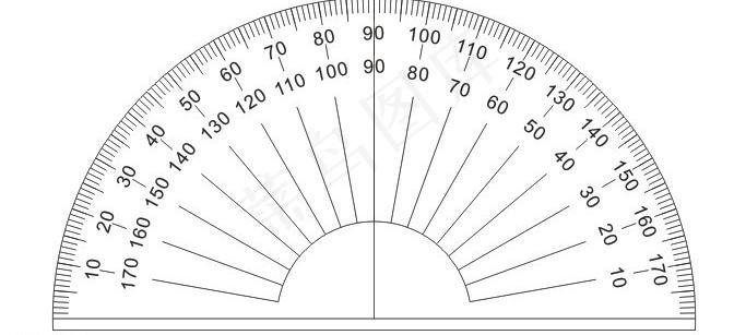 量角器图片cdr矢量模版下载