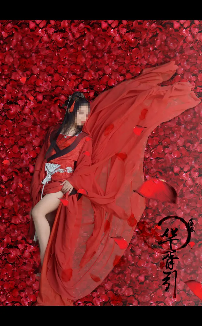 华胥引cosplay 玫瑰红(2480X4000(DPI:300))psd模版下载