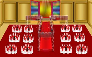 婚礼酒席设计效果图