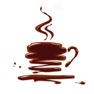 水元素饮品造型设计矢量素材