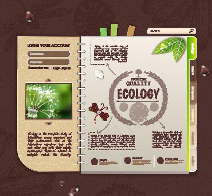 环保eco保护环境图片eps,ai矢量模版下载