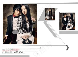 青春靓丽个性美女写真PSD分