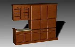 室内装饰厨具443D模型