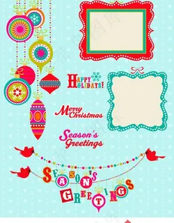 节日装饰设计矢量素材