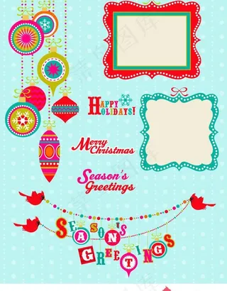 节日装饰设计矢量素材