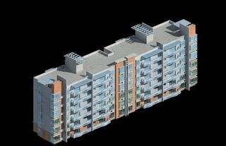 高档住宅小区房屋3d模型