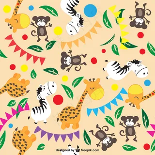 卡通可爱矢量长颈鹿