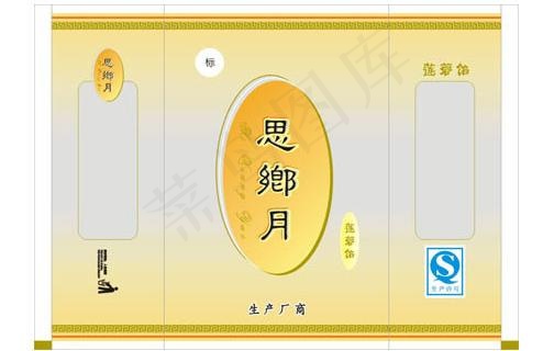 月饼包装图片cdr矢量模版下载