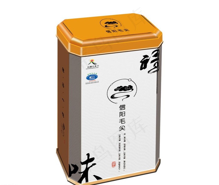 茶包装 （平面图）图片psd模版下载