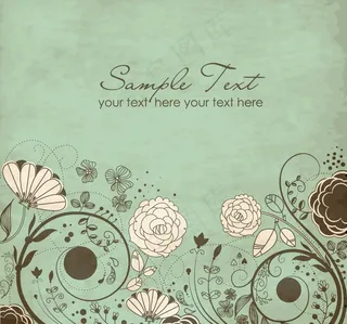 欧式花纹花朵 玫瑰图片