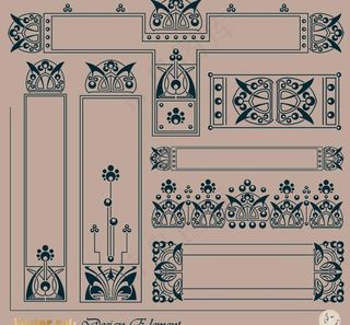 欧式花纹 欧式边框图片