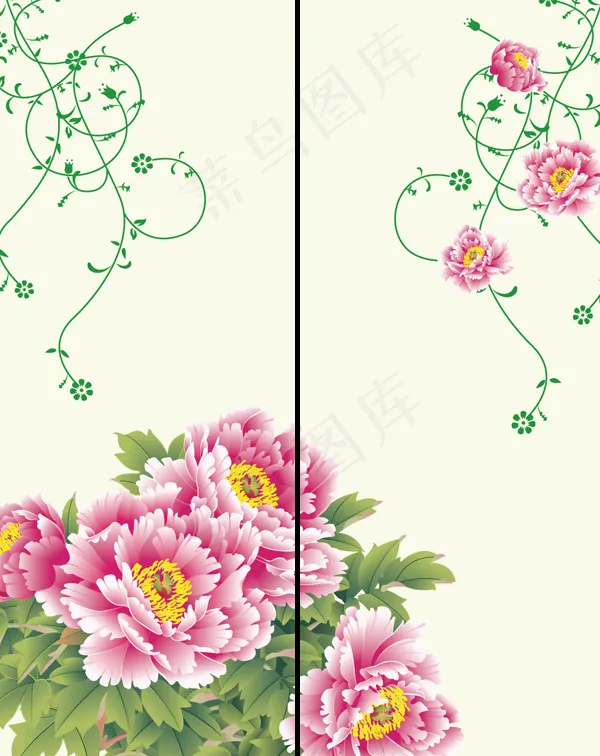 中式移门图案矢量素材ai矢量模版下载